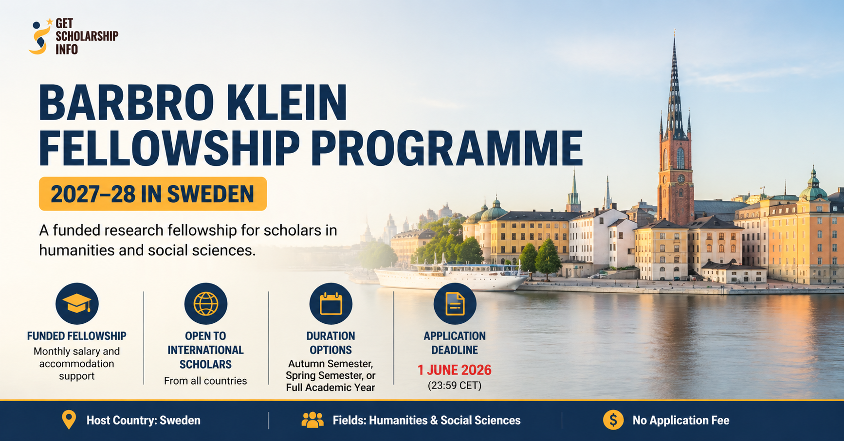 Barbro Klein Fellowship Program 2027-28