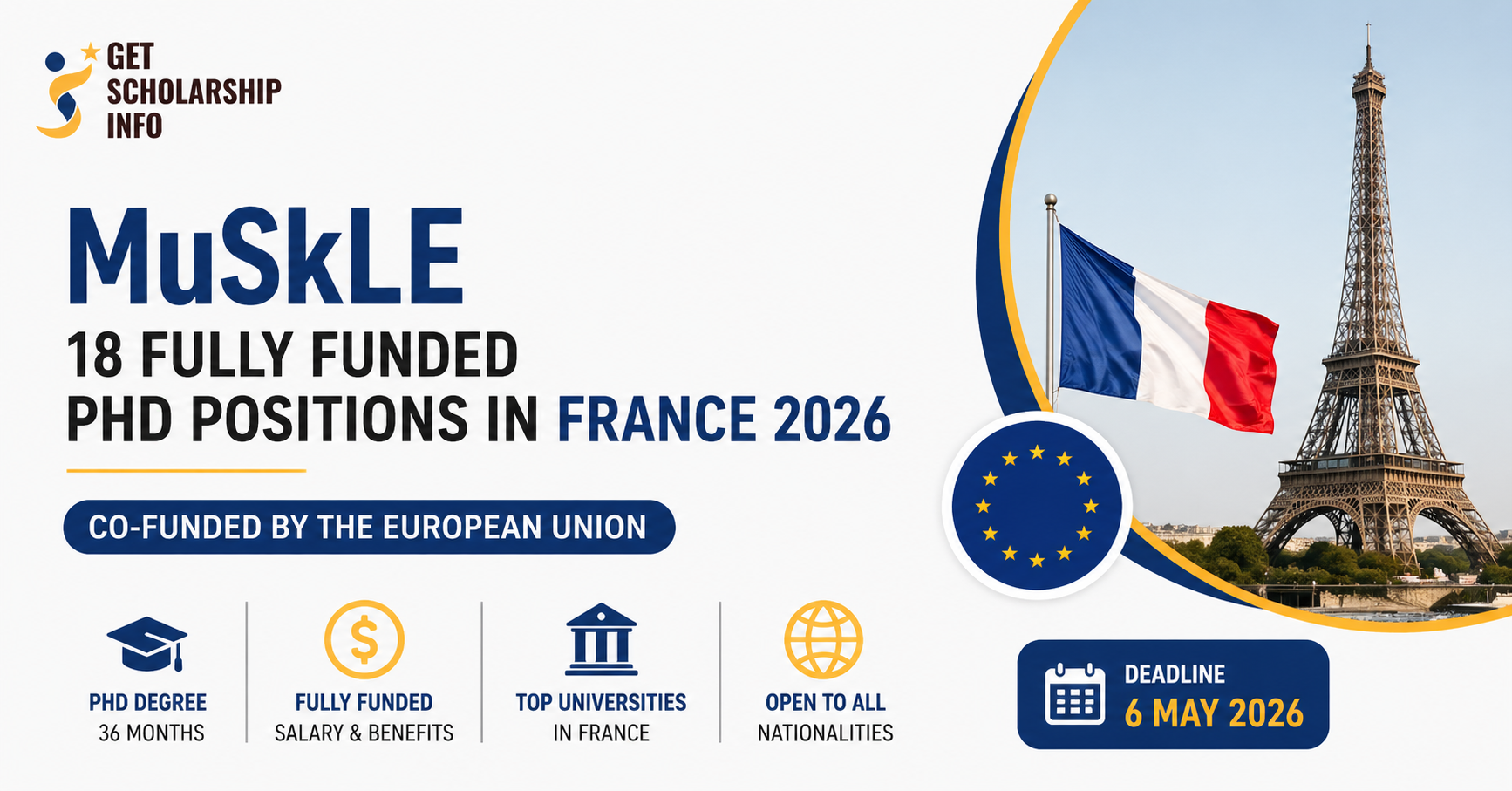 Fully funded PhD positions in France