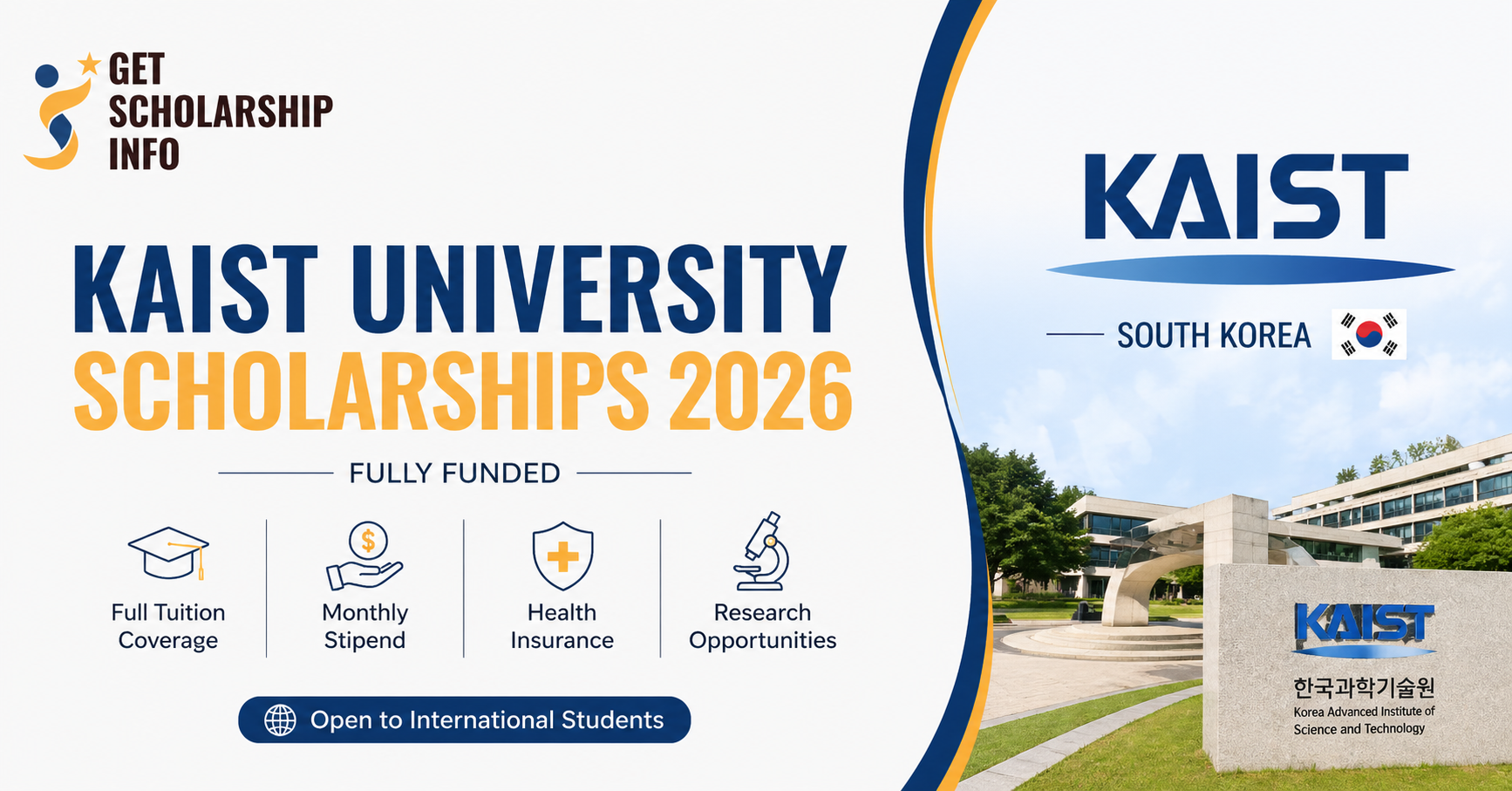 KAIST University scholarships 2026