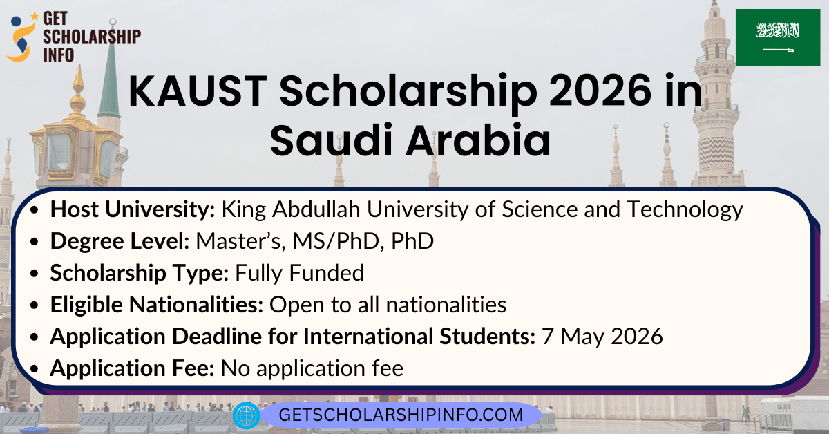 KAUST Scholarship 2026 in Saudi Arabia