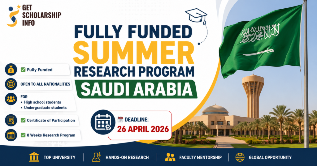 KFUPM Inbound Summer Research Program,Saudi Arabia(Fully Funded)
