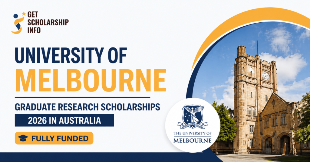 University of Melbourne Graduate Research Scholarships 2026 in Australia