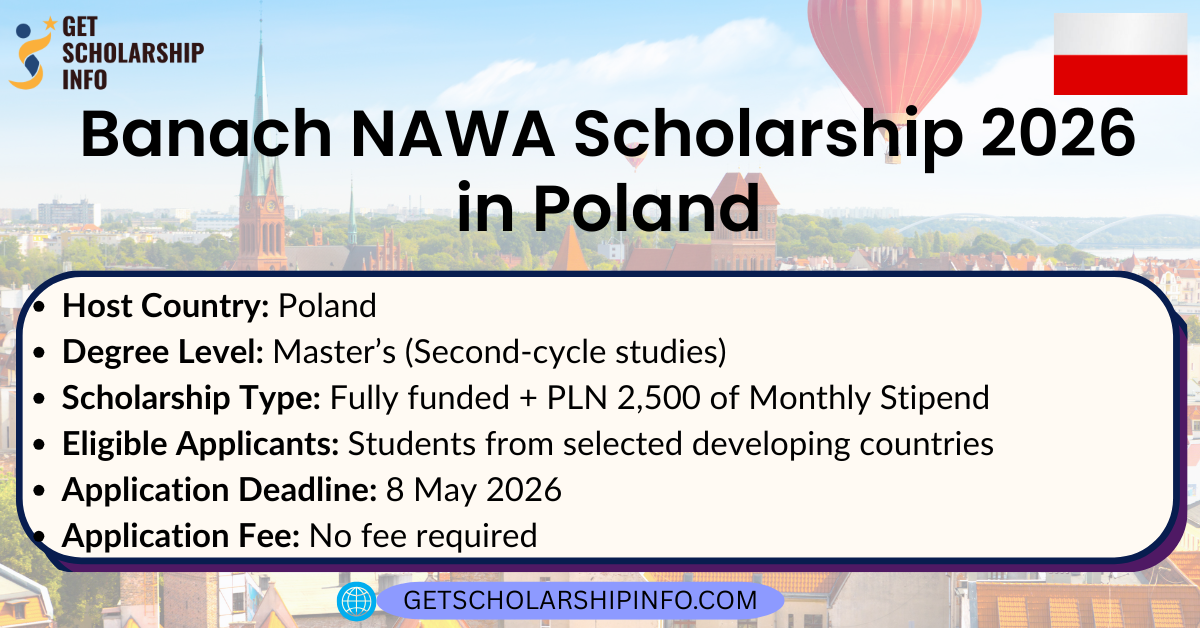 Banach NAWA Scholarship 2026 in Poland