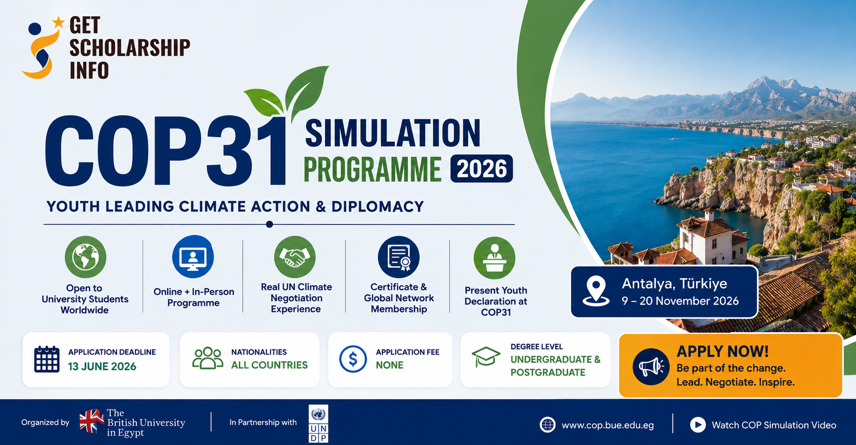 COP31 climate diplomacy program