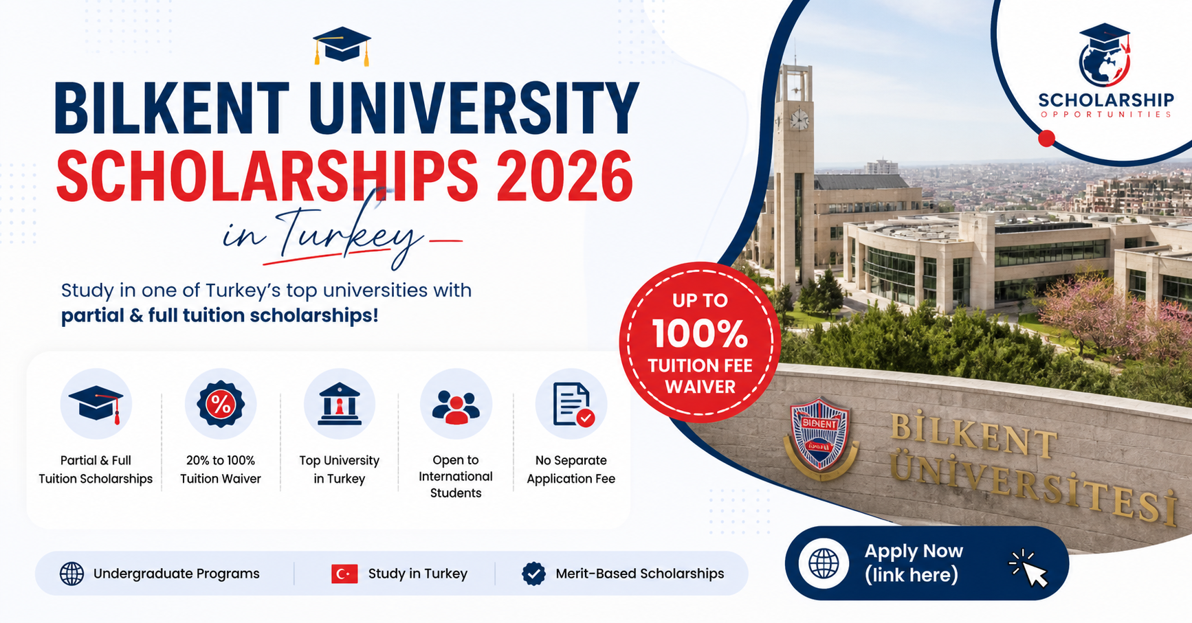 Bilkent University scholarships 2026