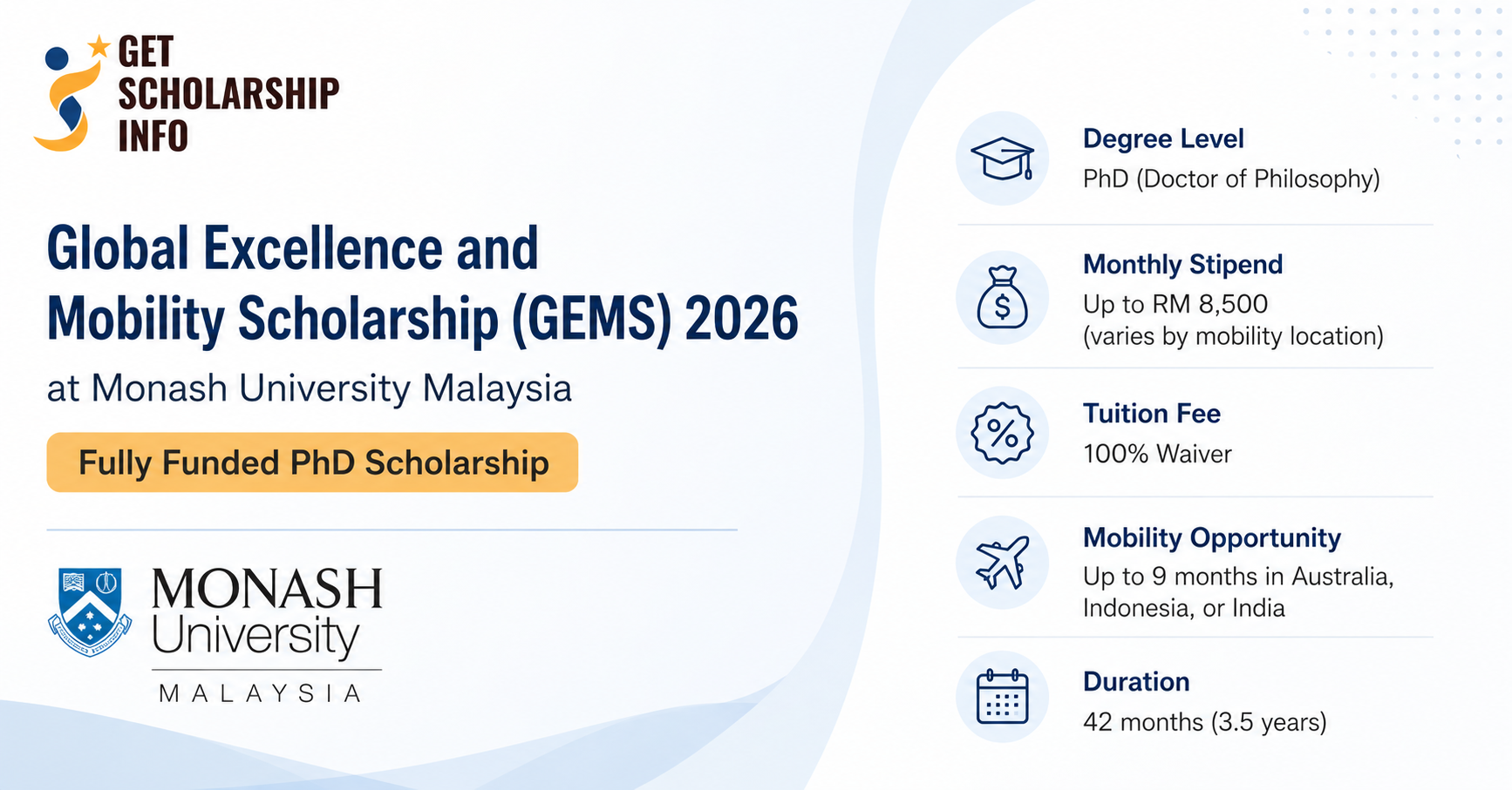 Global Excellence and Mobility Scholarship 2026