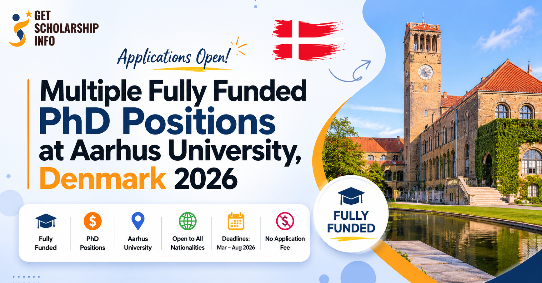 Fully funded PhD positions at Aarhus University