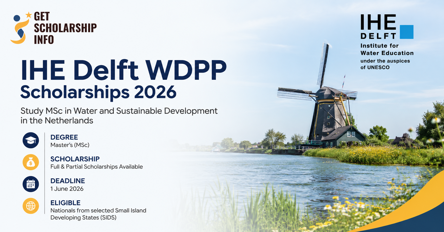 IHE Delft scholarship