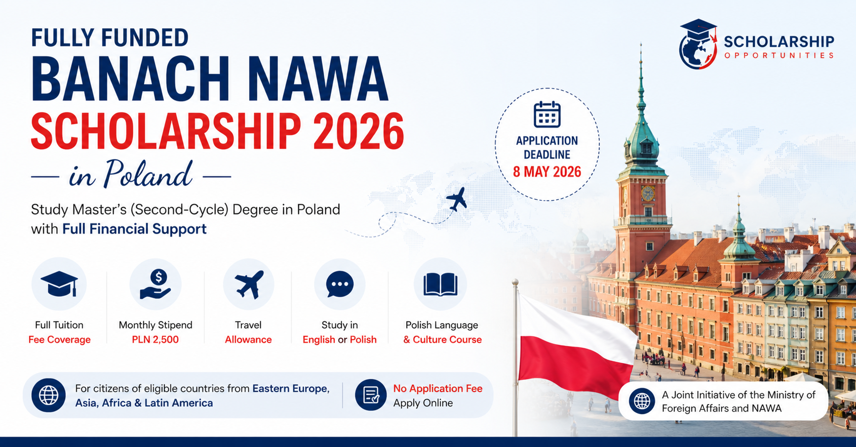 Fully funded Banach Nawa scholarship 2026
