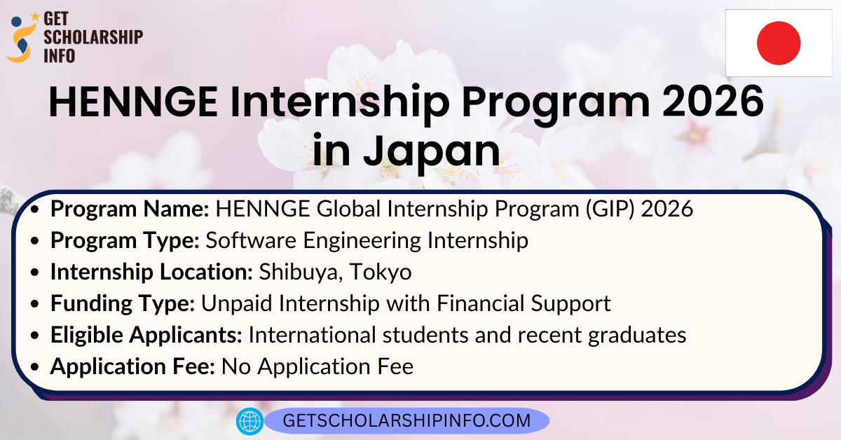 HENNGE Internship Program 2026 in Japan