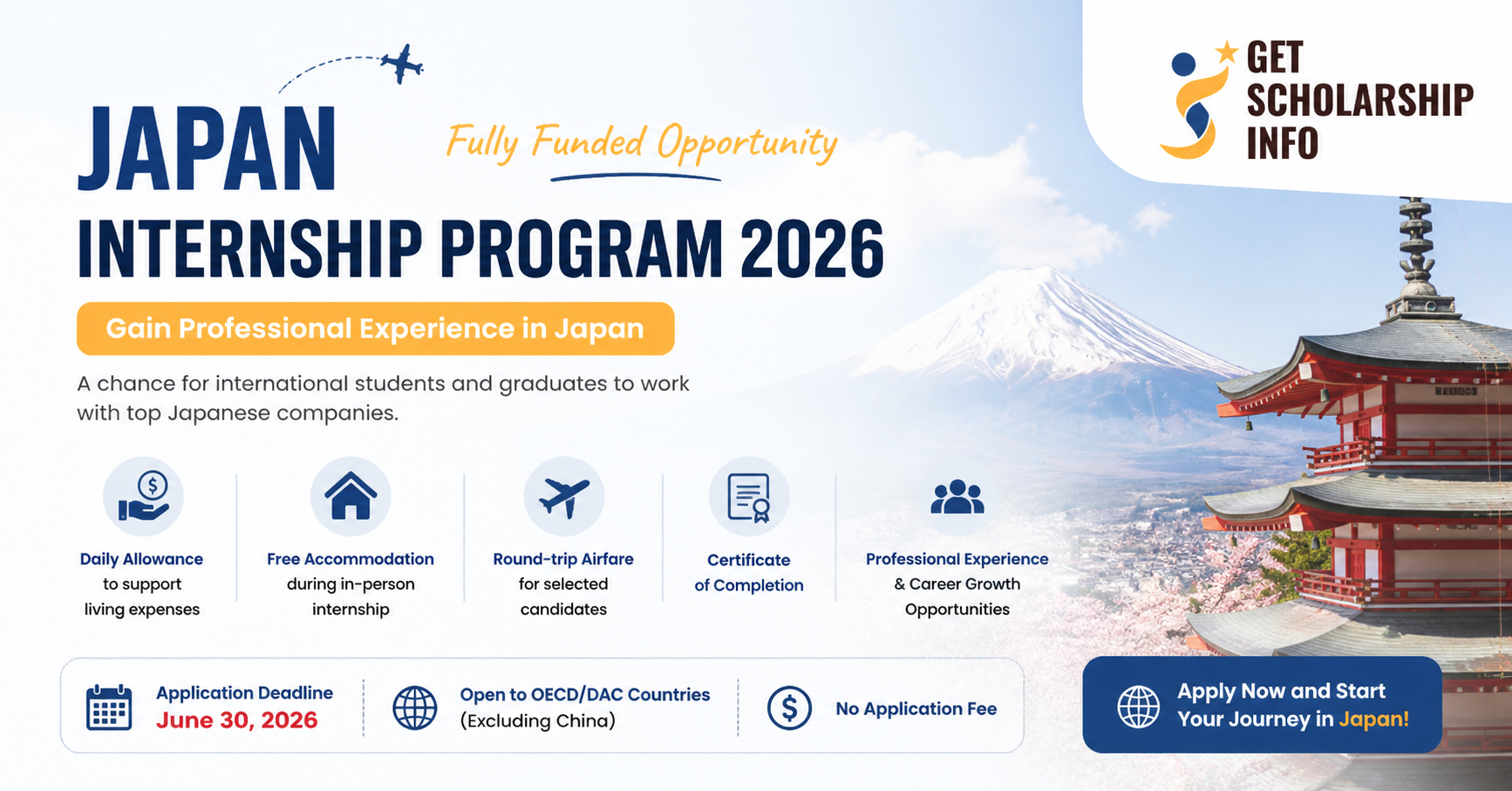 Internship program in Japan 2026