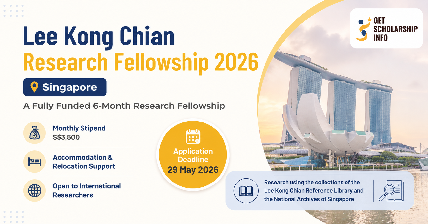 Lee Kong Chian research fellowship 2026