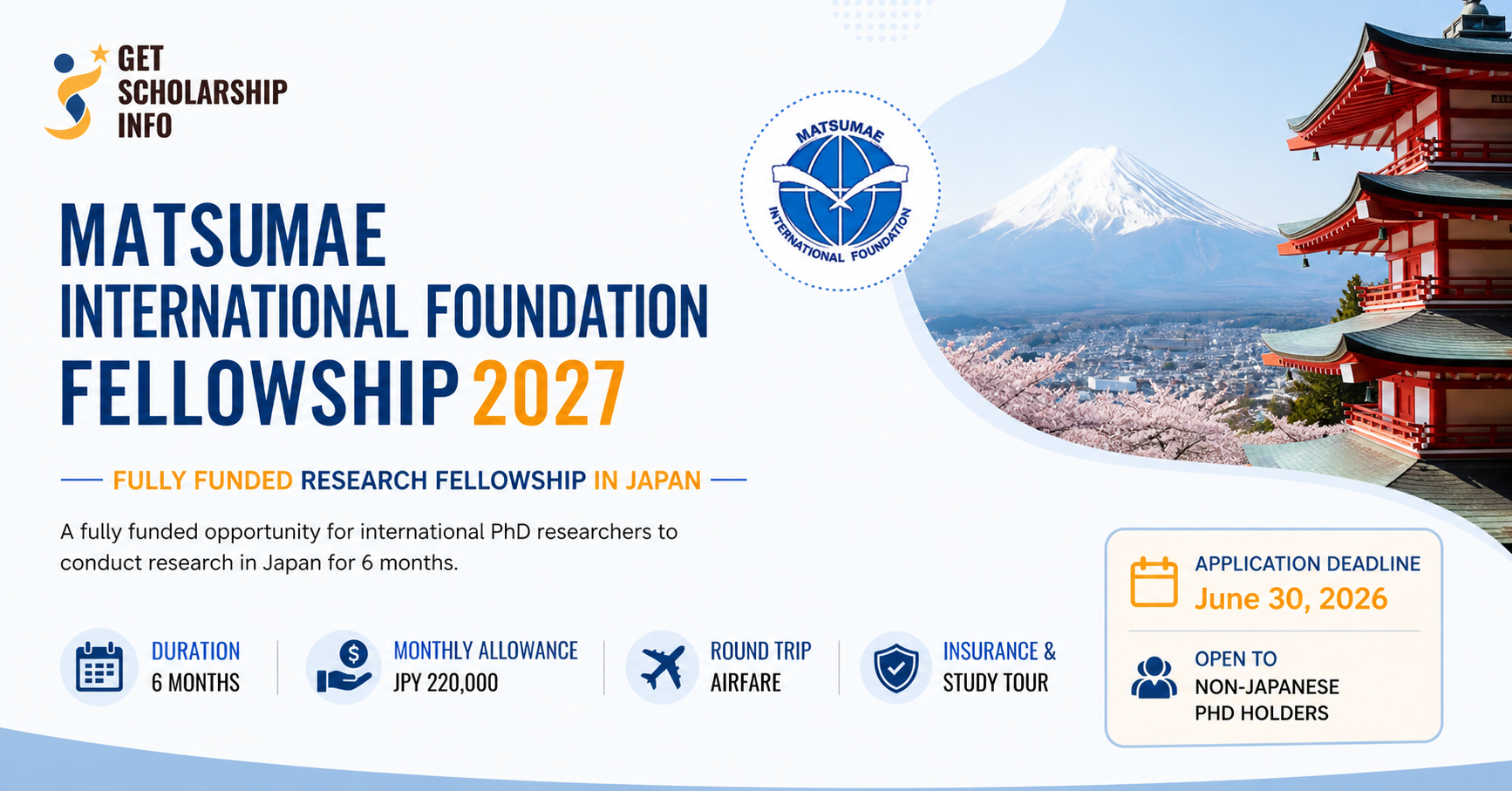 Matsumae Fellowship 2027 scholarship