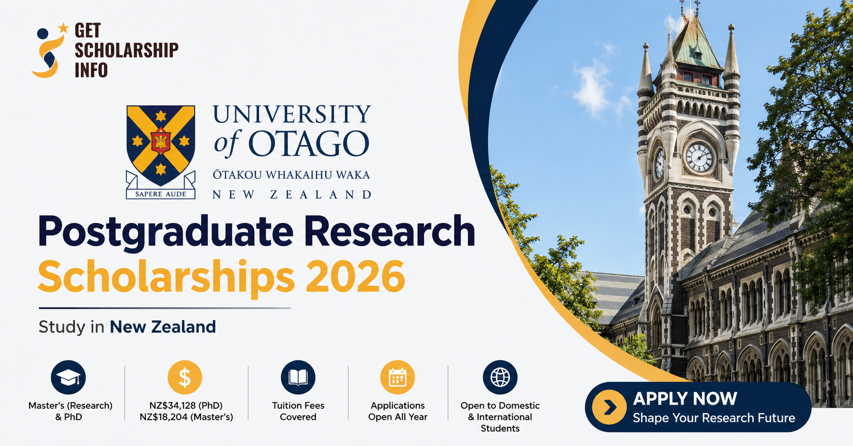 Postgraduate research scholarships 2026