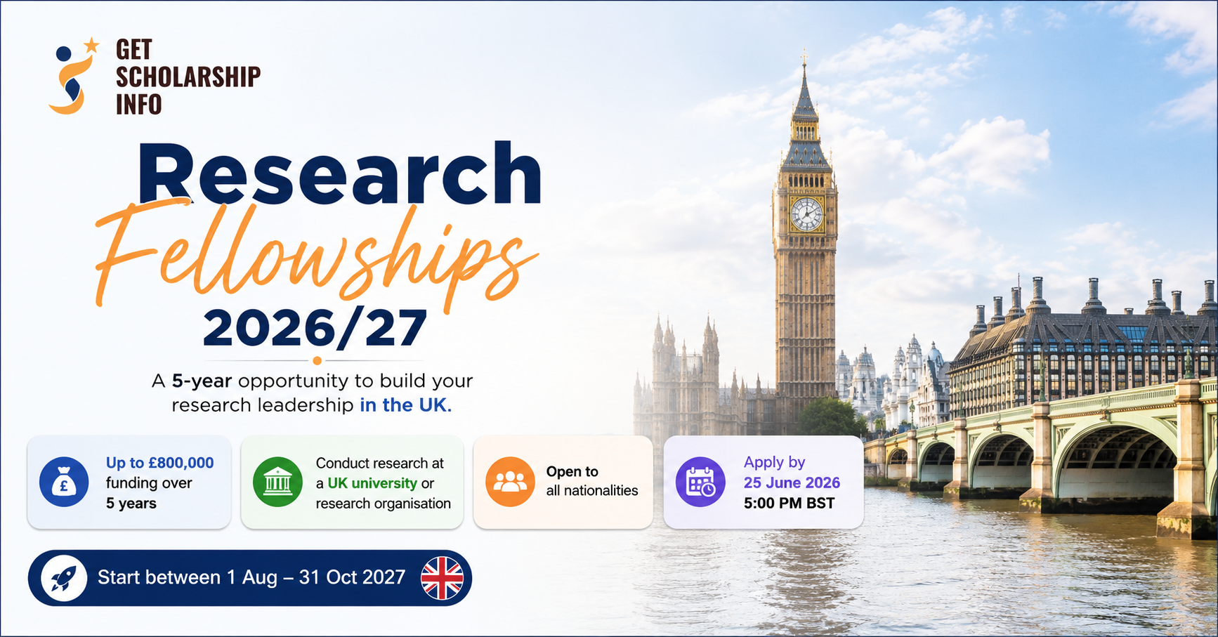 Research fellowships in the UK