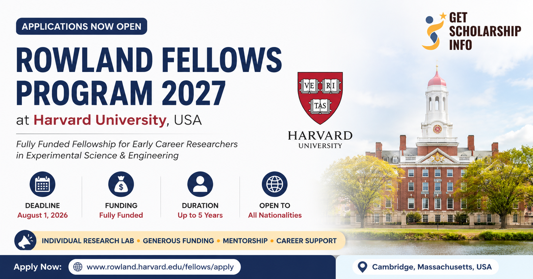 Rowland Fellows Program 2027