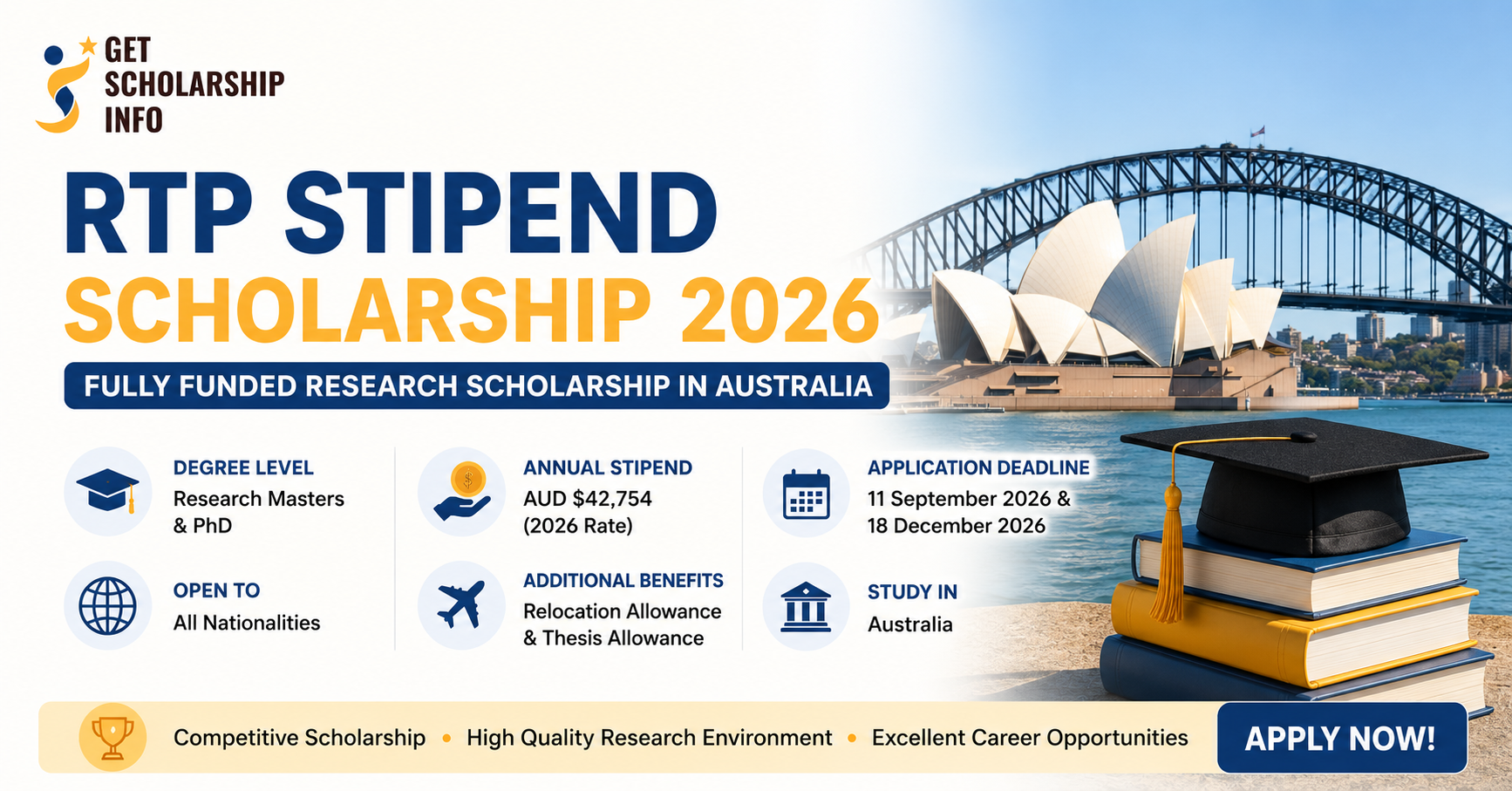 Scholarship opportunity in Australia 2026