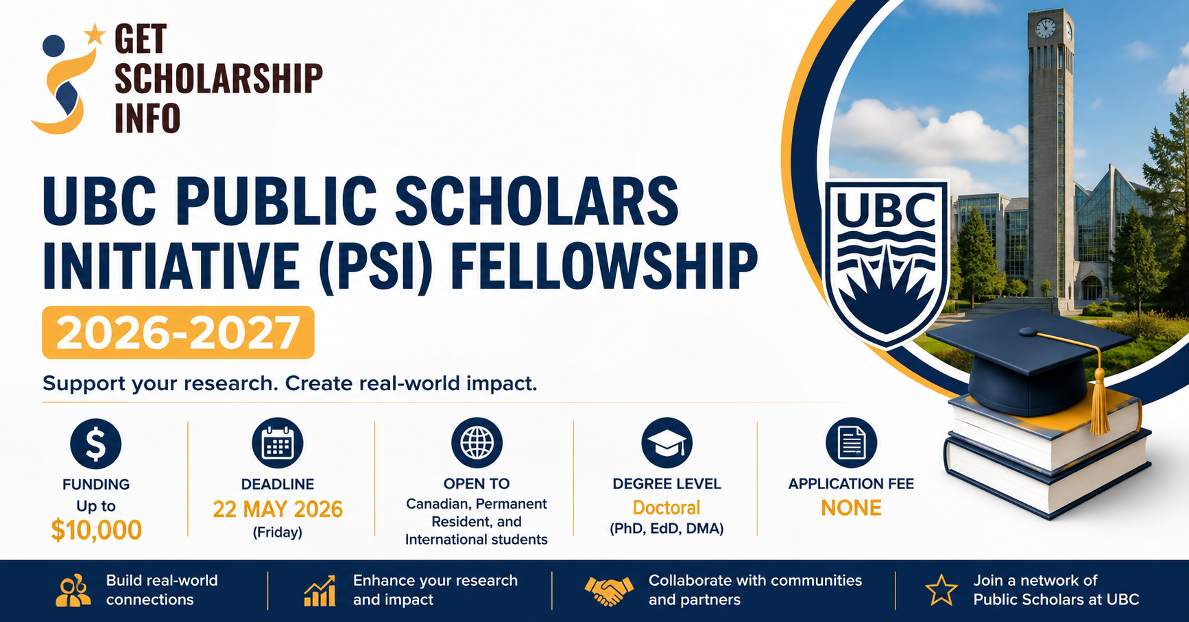 UBC Public Scholars Initiative 2026-2027