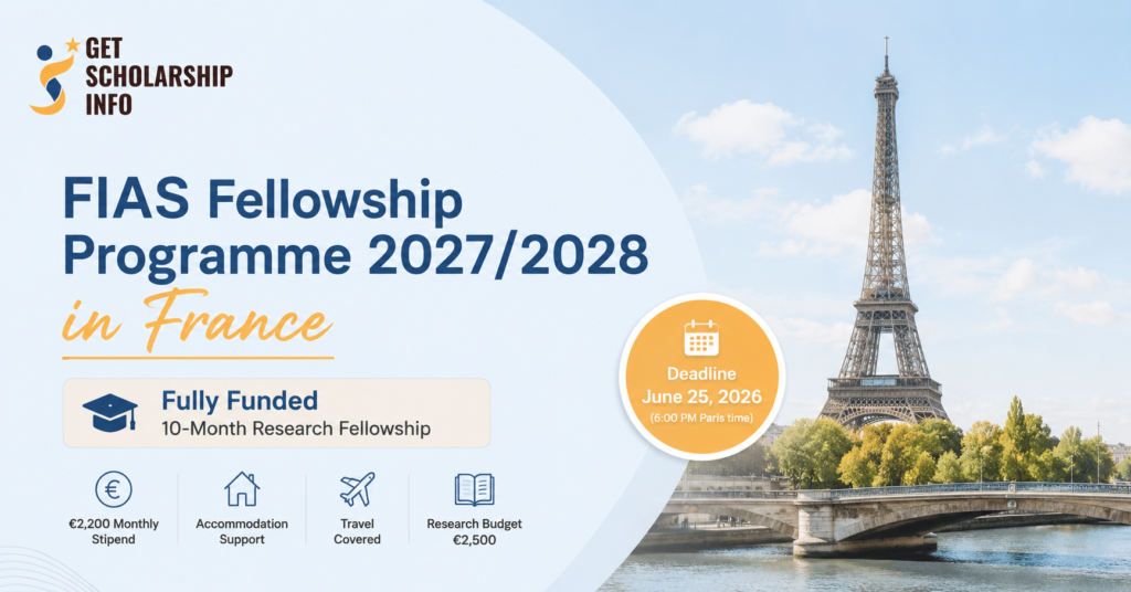 FIAS Fellowship in France 2027/28