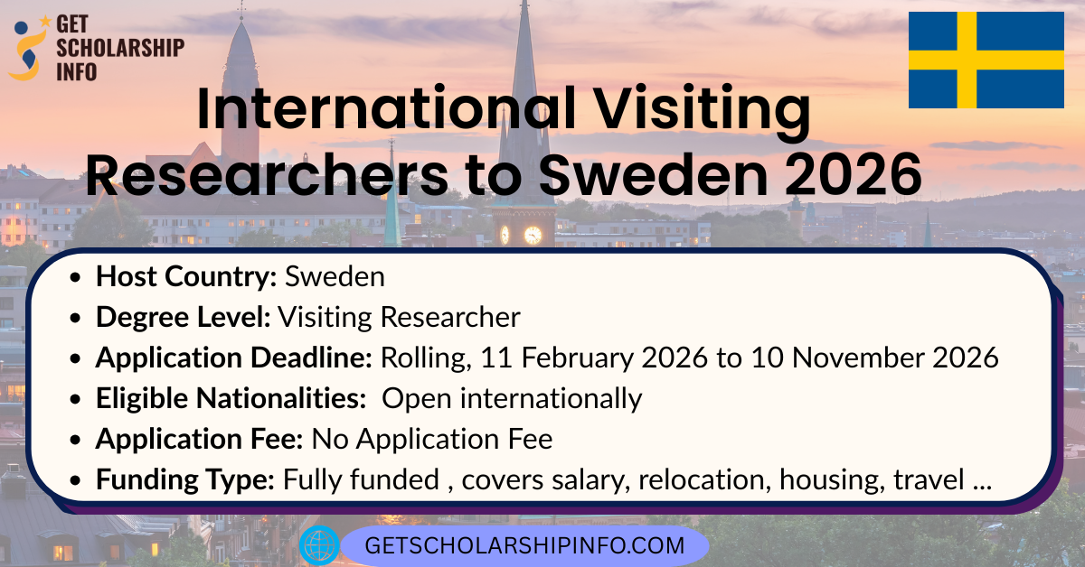 International Visiting Researchers to Sweden 2026