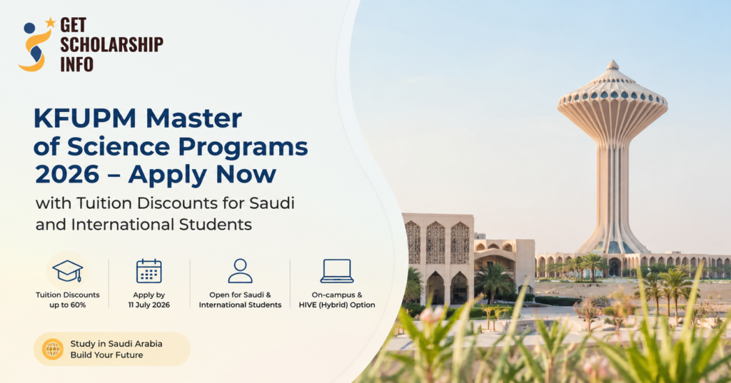 KFUPM Master scholarship program