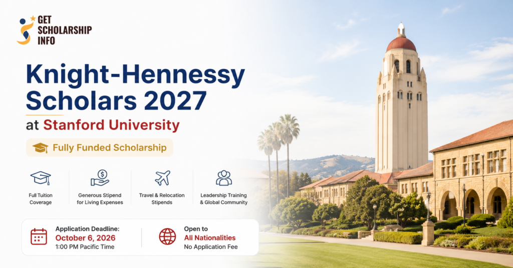 Knight-Hennessy scholars 2027 at Stanford