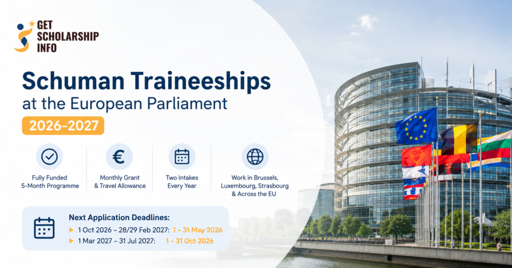 Schuman Traineeships at the European Parliament