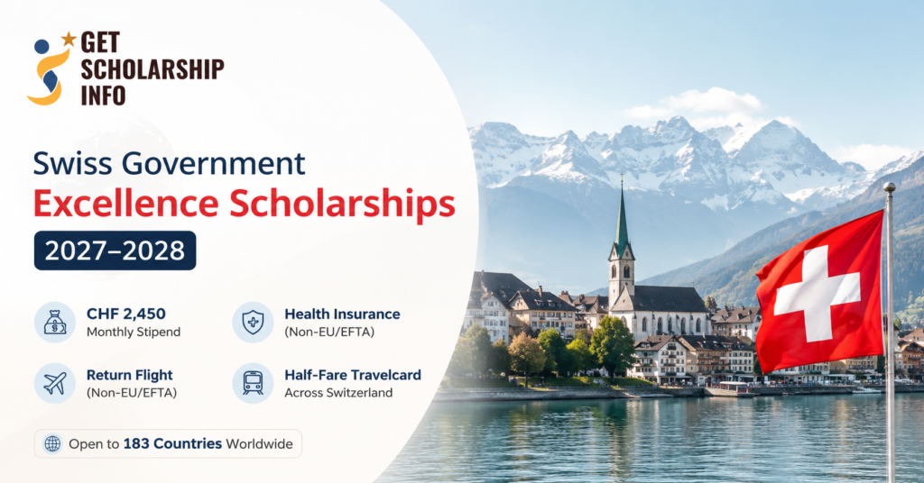 Swiss excellence scholarships 2027–2028